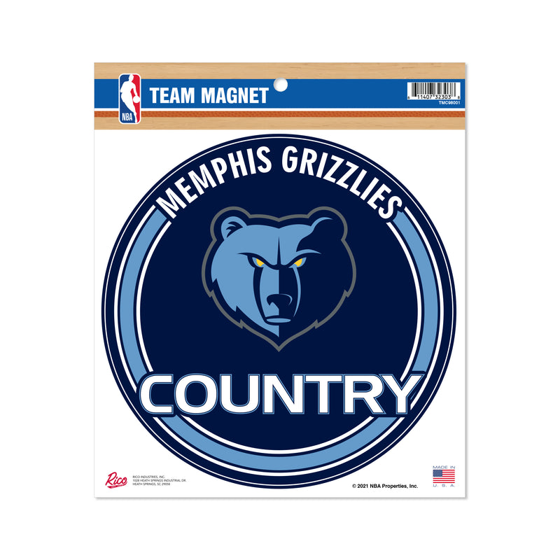 Grizzlies 8" Team Magnet Circle