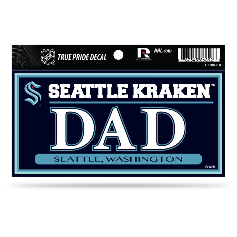 Seattle Kraken True Pride Decal - Dad