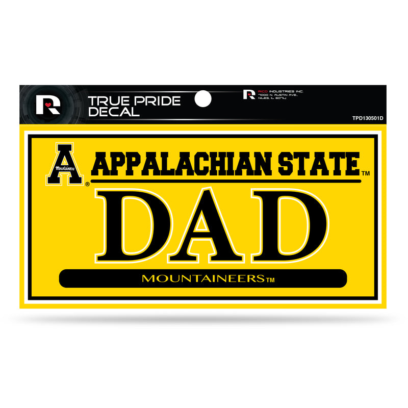 Appalachian State 3" X 6" True Pride Decal - Dad