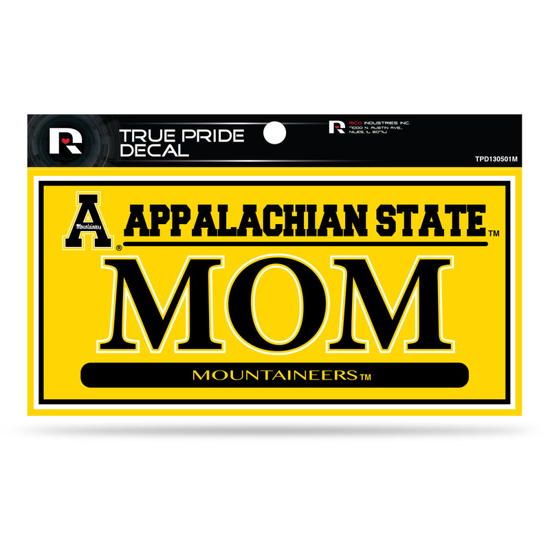 Appalachian State 3" X 6" True Pride Decal - Mom