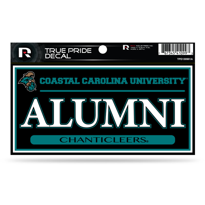 Coastal Carolina 3" X 6" True Pride Decal - Alumni