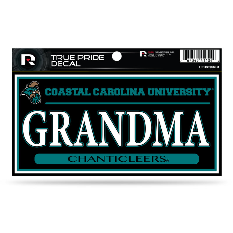 Coastal Carolina 3" X 6" True Pride Decal - Grandma