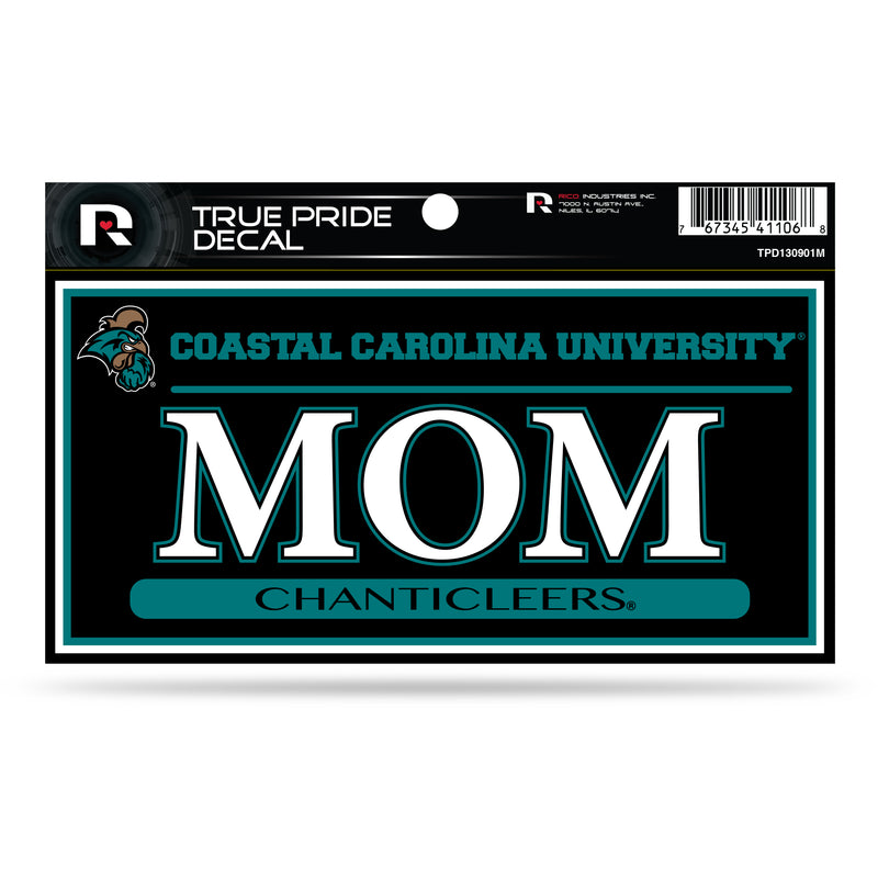 Coastal Carolina 3" X 6" True Pride Decal - Mom
