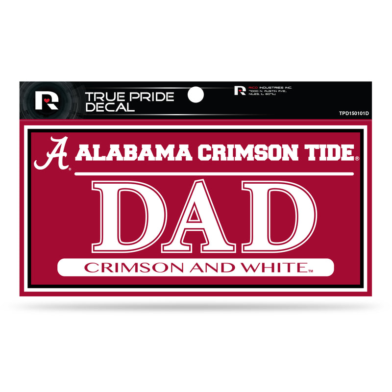Alabama University 3" X 6" True Pride Decal - Dad
