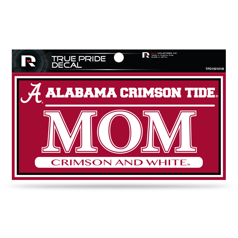 Alabama University 3" X 6" True Pride Decal - Mom