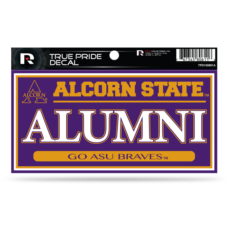 Alcorn State 3" X 6" True Pride Decal - Alumni