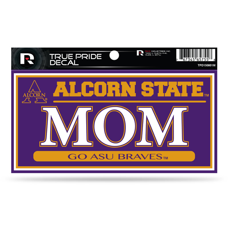 Alcorn State 3" X 6" True Pride Decal - Mom