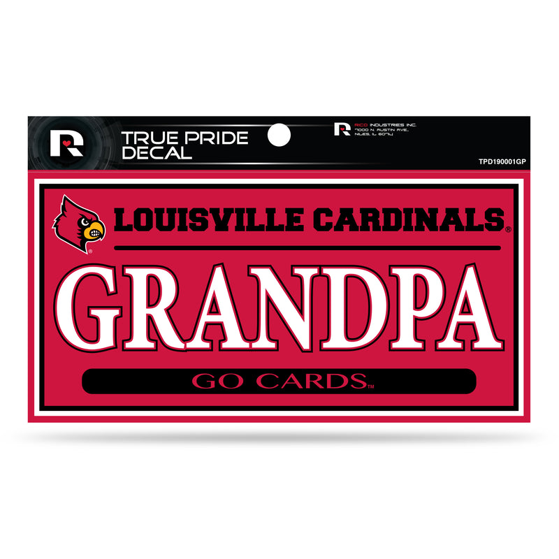 Louisville 3" X 6" True Pride Decal - Grandpa