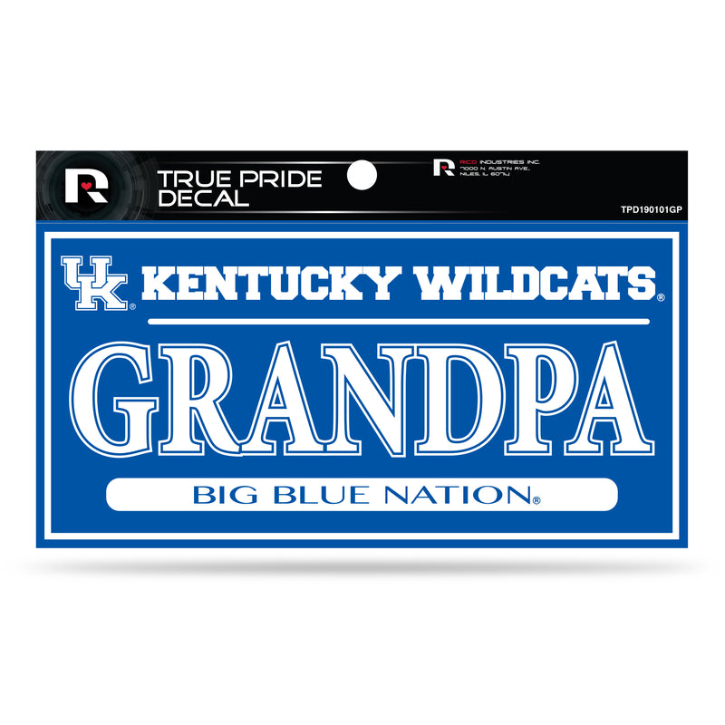 Kentucky University 3" X 6" True Pride Decal - Grandpa