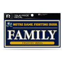 Notre Dame 3" X 6" True Pride Decal - Family