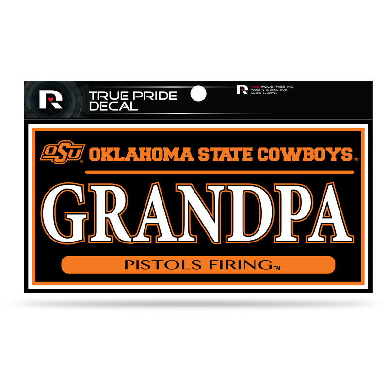 Oklahoma State 3" X 6" True Pride Decal - Grandpa