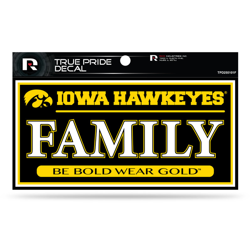 Iowa 3" X 6" True Pride Decal - Family