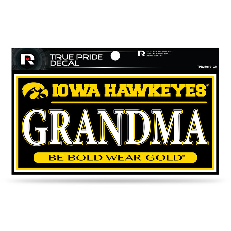 Iowa 3" X 6" True Pride Decal - Grandma