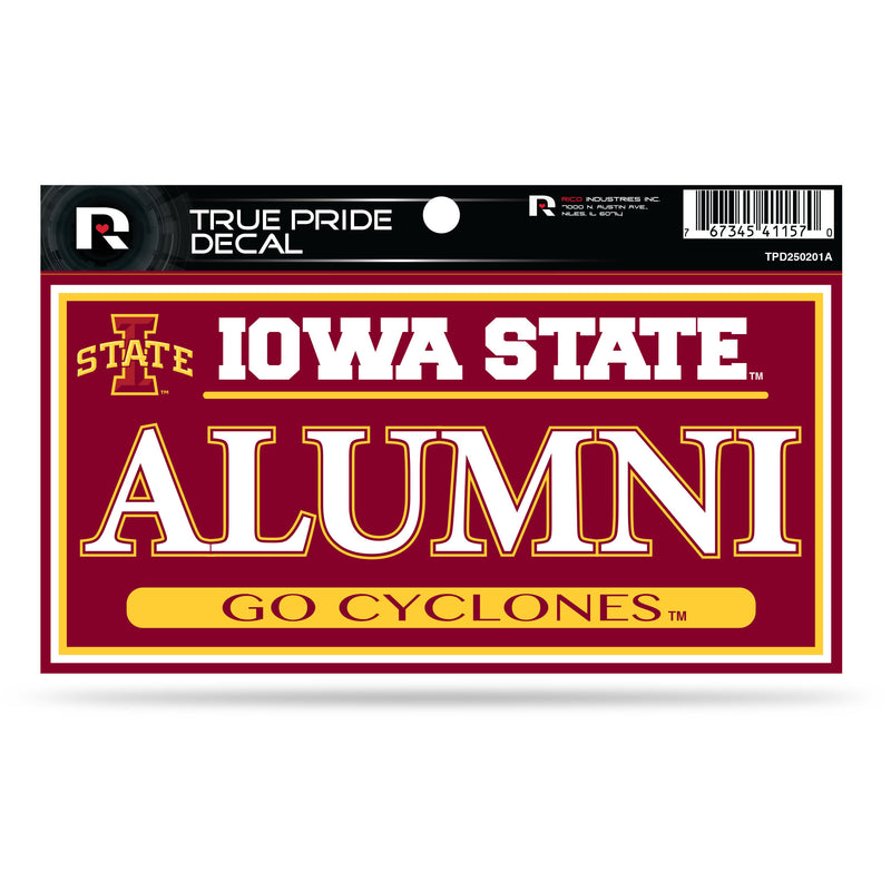 Iowa State University 3" X 6" True Pride Decal - Alumni