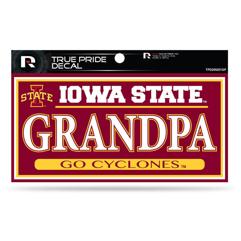 Iowa State University 3X6 True Pride Decal - Grandpa