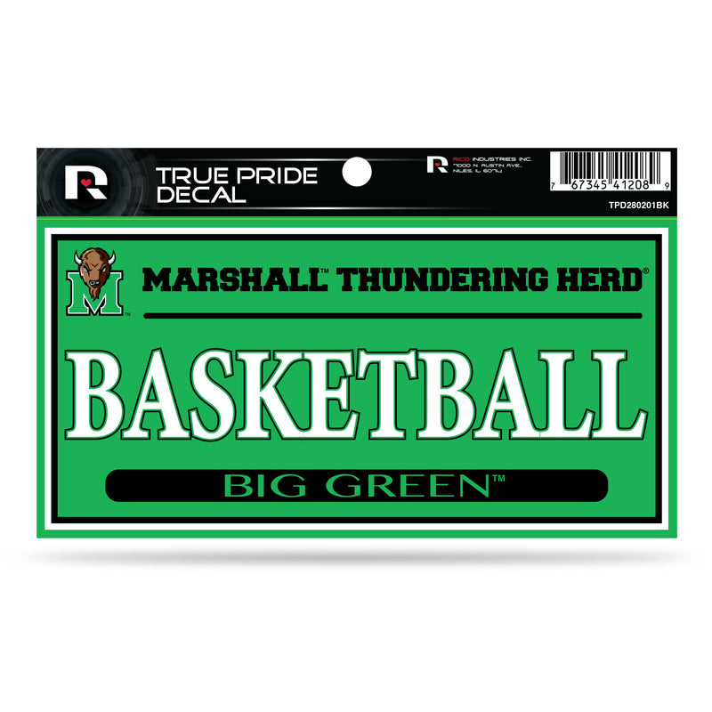 Marshall 3" X 6" True Pride Decal - Basketball