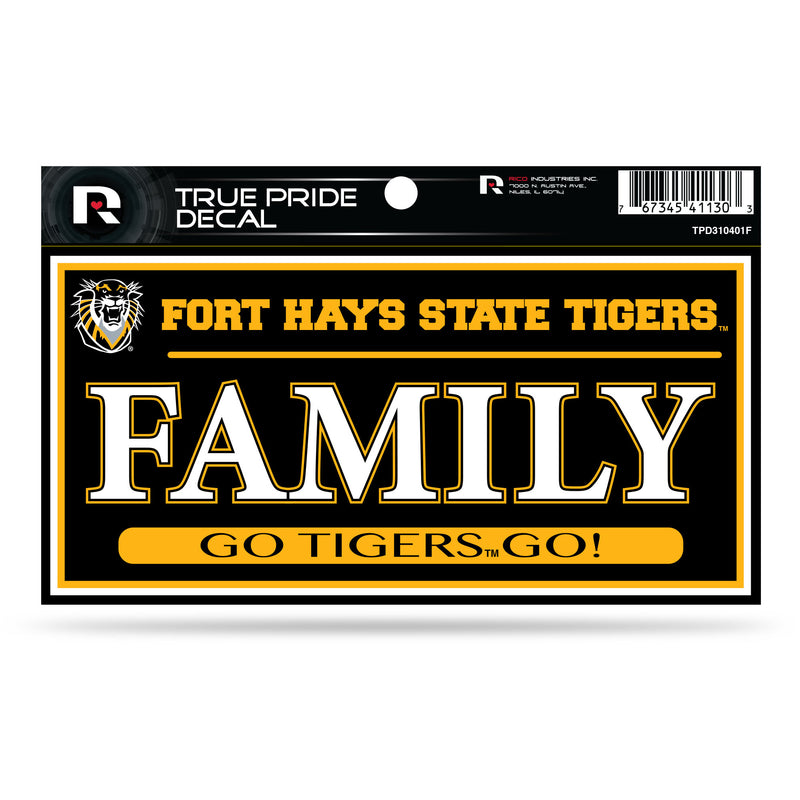 Fort Hays State 3" X 6" True Pride Decal - Family
