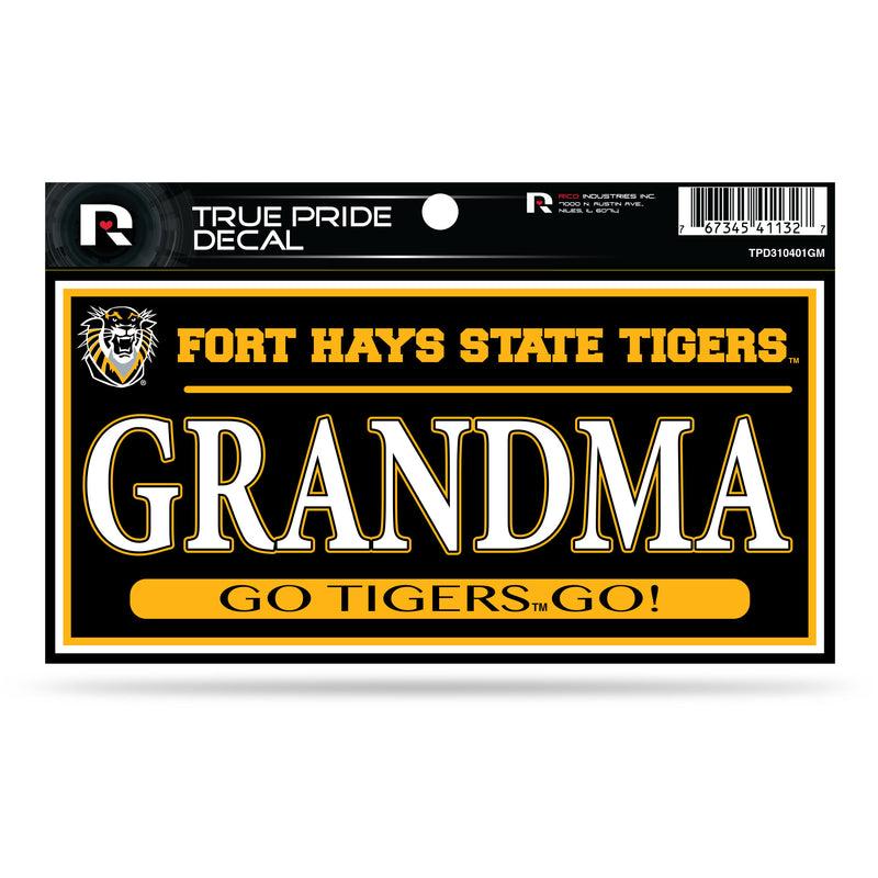 Fort Hays State 3" X 6" True Pride Decal - Grandma