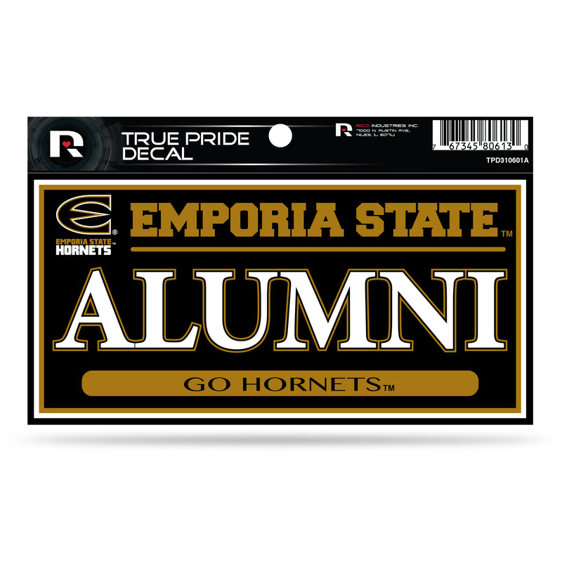 Emporia State 3" X 6" True Pride Decal - Alumni