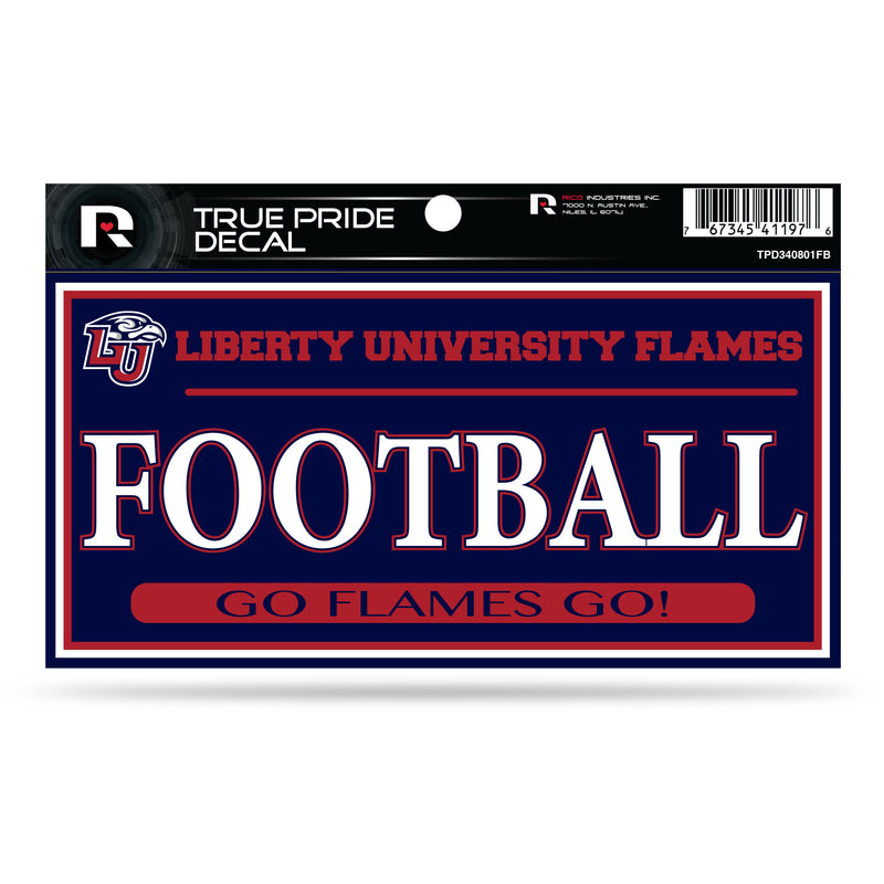 Liberty 3" X 6" True Pride Decal - Football