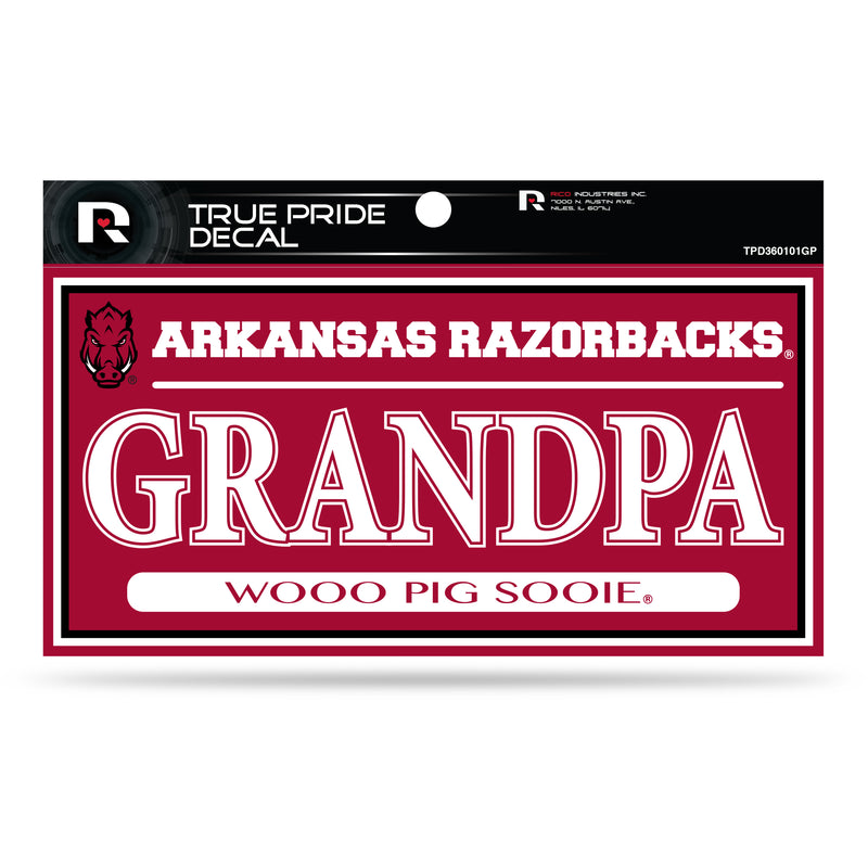 Arkansas 3" X 6" True Pride Decal - Grandpa