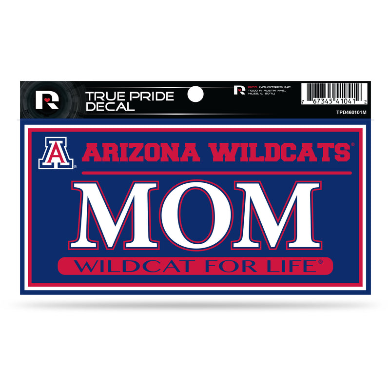 Arizona University 3" X 6" True Pride Decal - Mom