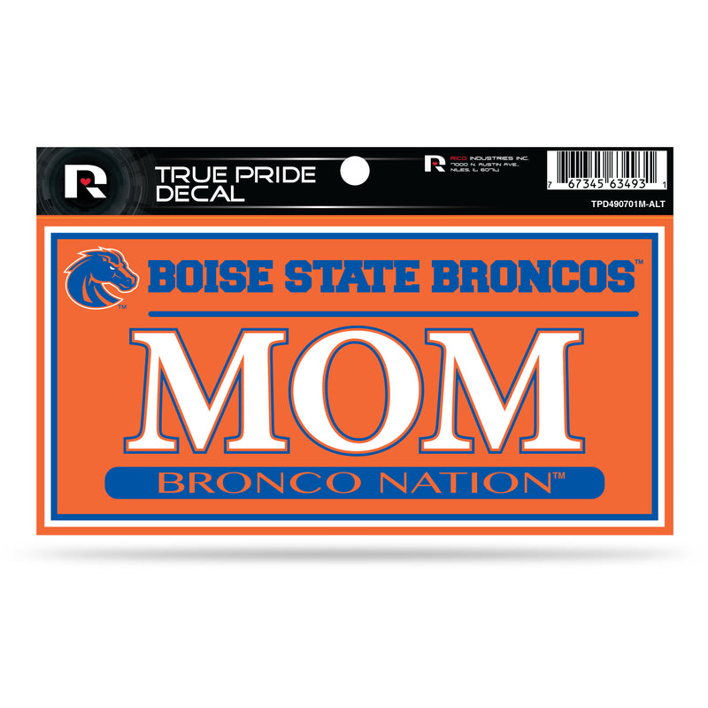 Boise State 3" X 6" True Pride Decal - Mom (Alternate)