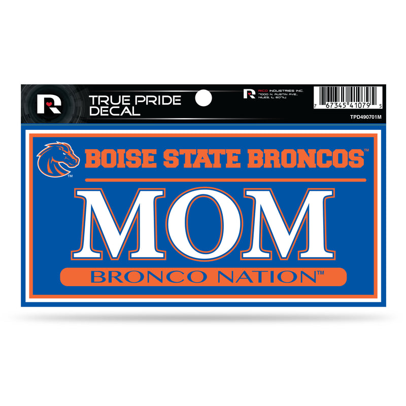 Boise State 3" X 6" True Pride Decal - Mom