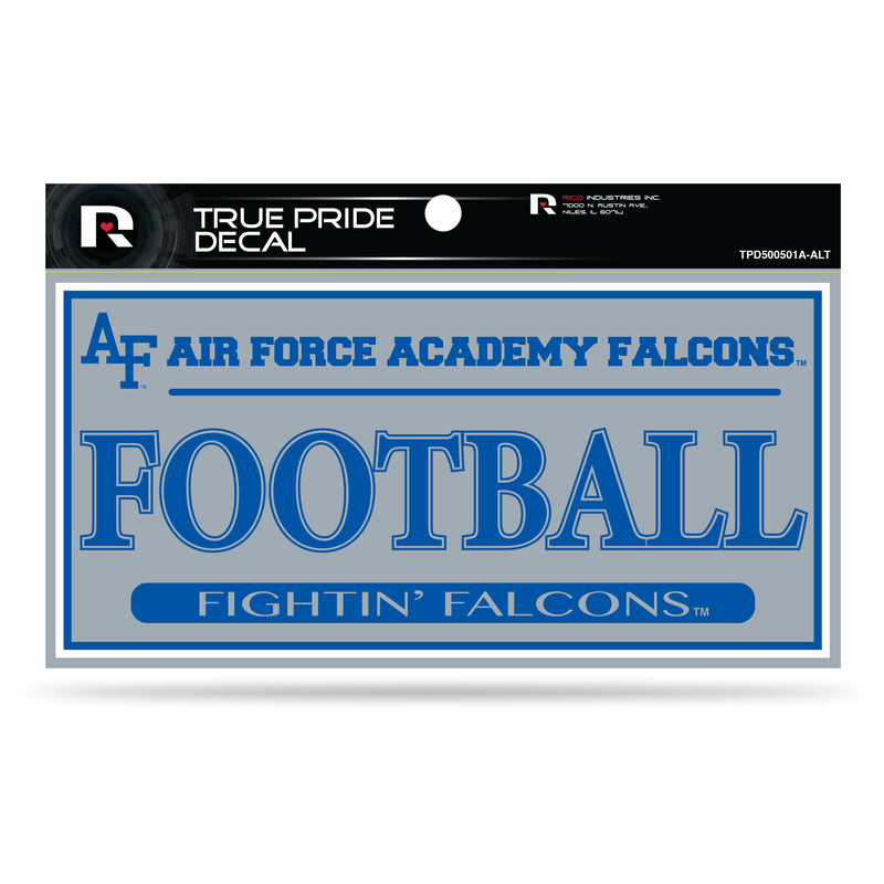 Air Force Academy 3" X 6" True Pride Decal - Football (Alternate)