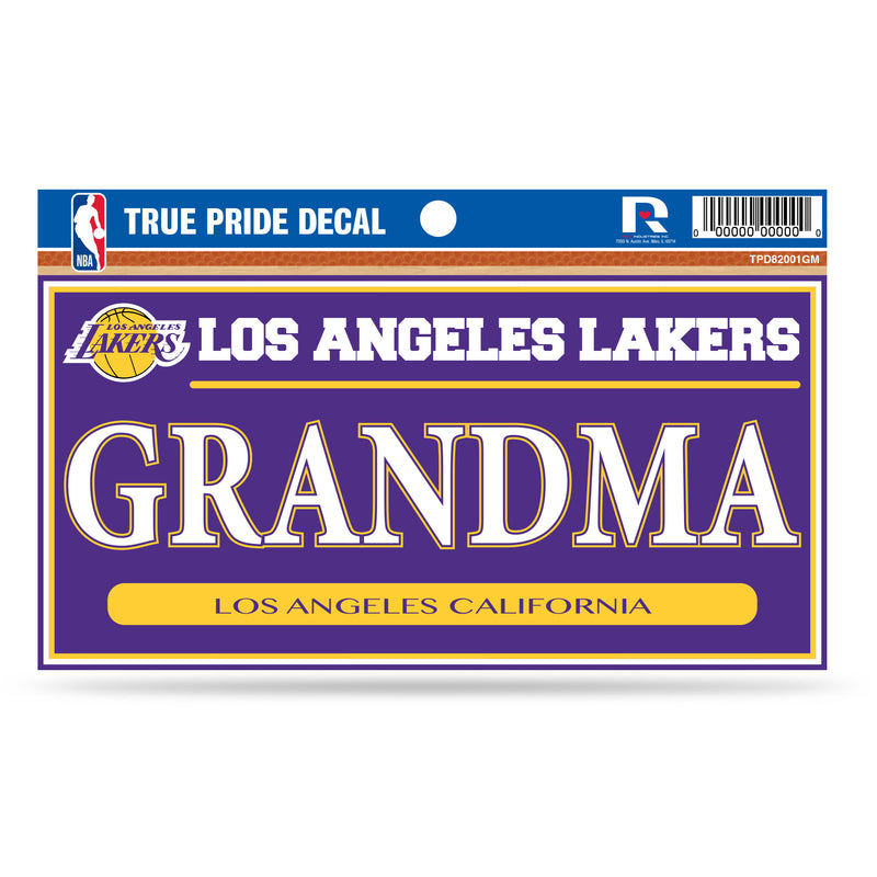 Lakers 3" X 6" True Pride Decal - Grandma