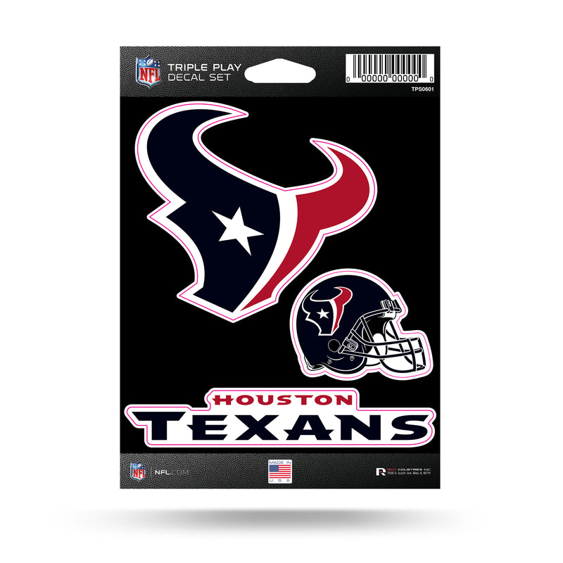 Texans Triple Play Sticker