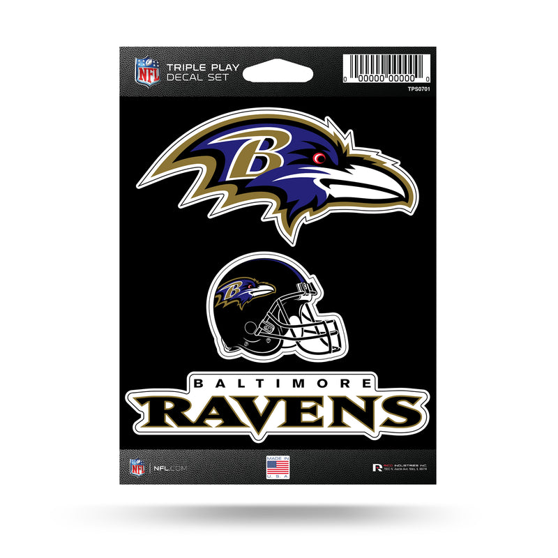 Ravens Triple Play Sticker