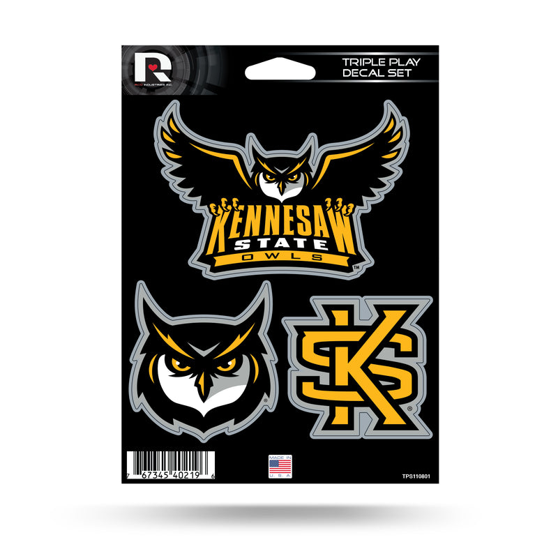 Kennesaw State Triple Play Sticker