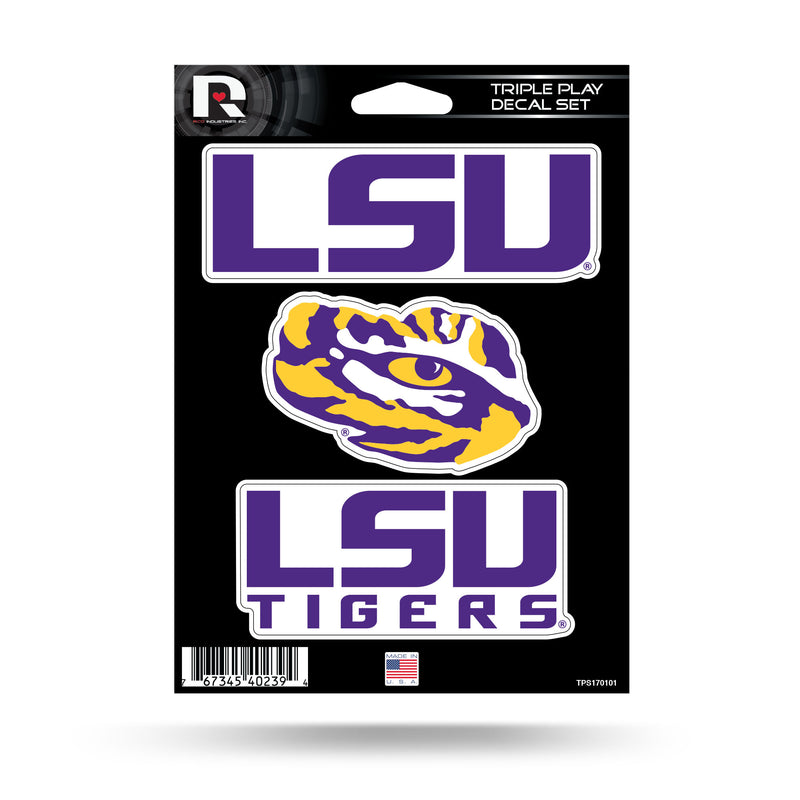 LSU Louisiana State University Triple Play Sticker