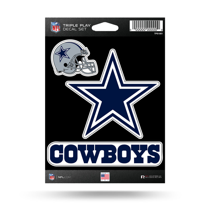 Cowboys Triple Play Sticker