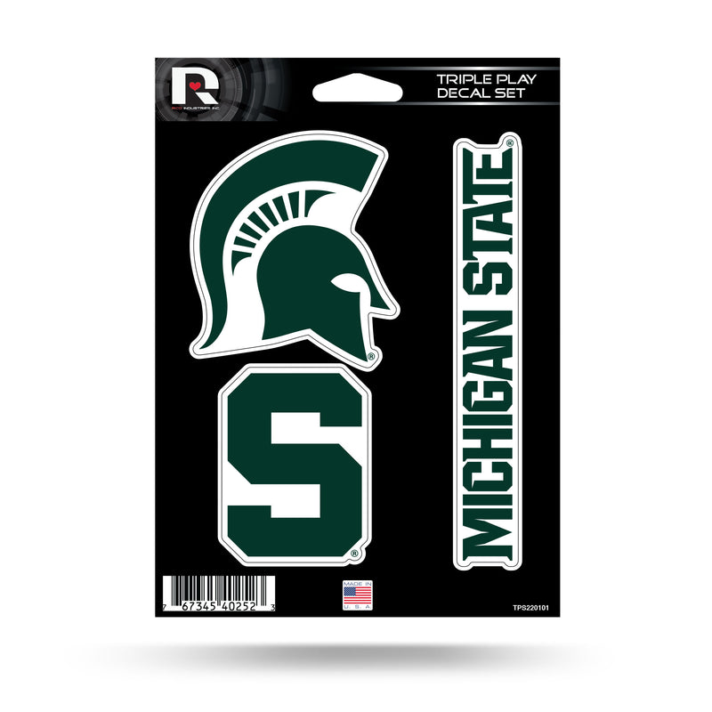 Michigan State Triple Play Sticker