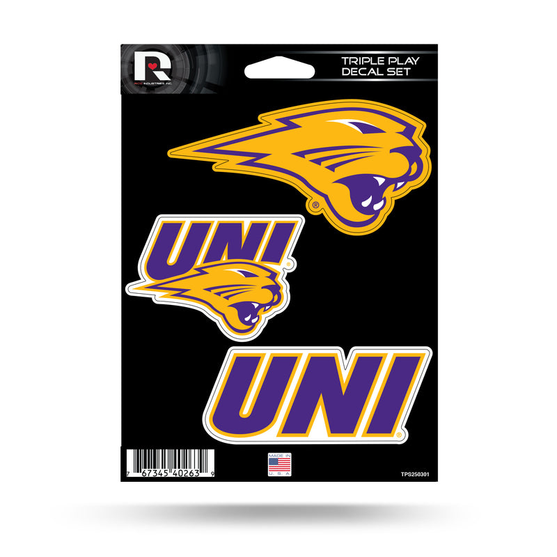 Northern Iowa Triple Play Sticker