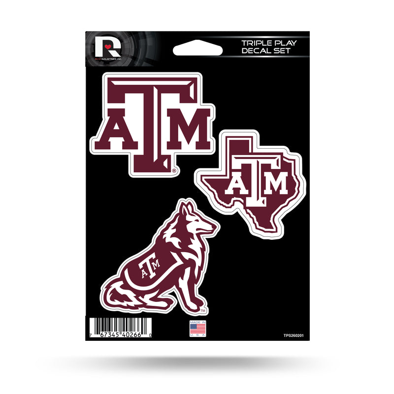 Texas A&M Triple Play Sticker