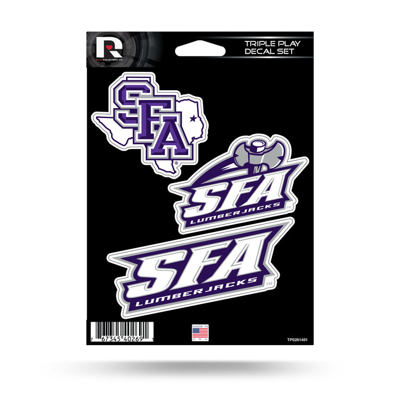 Stephen F. Austin Triple Play Sticker