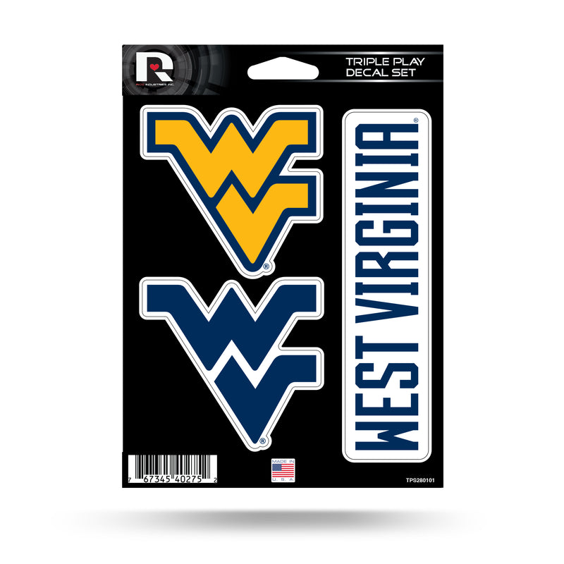 West Virginia University Triple Play Sticker