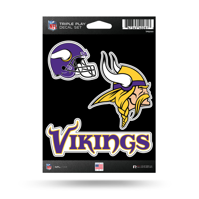 Vikings Triple Play Sticker