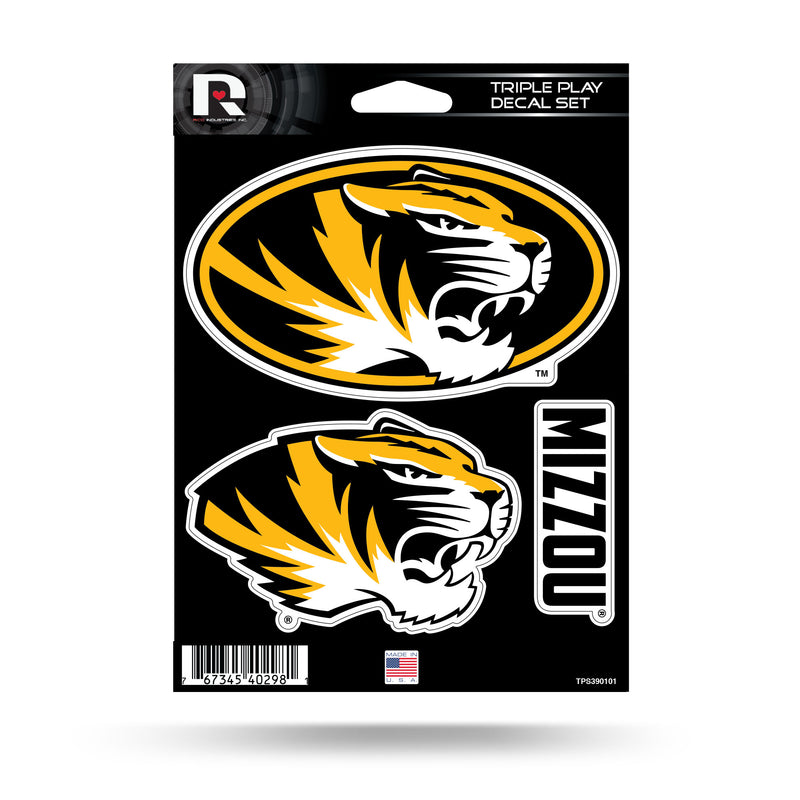 Missouri University Triple Play Sticker