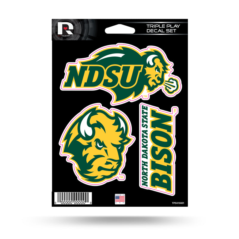 North Dakota State Triple Play Sticker