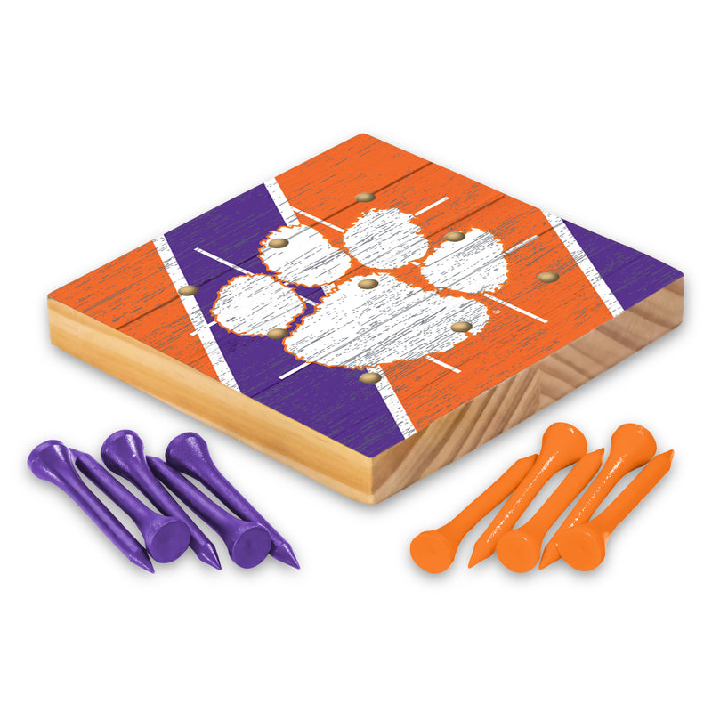 Clemson Peg Tic Tac Toe Game