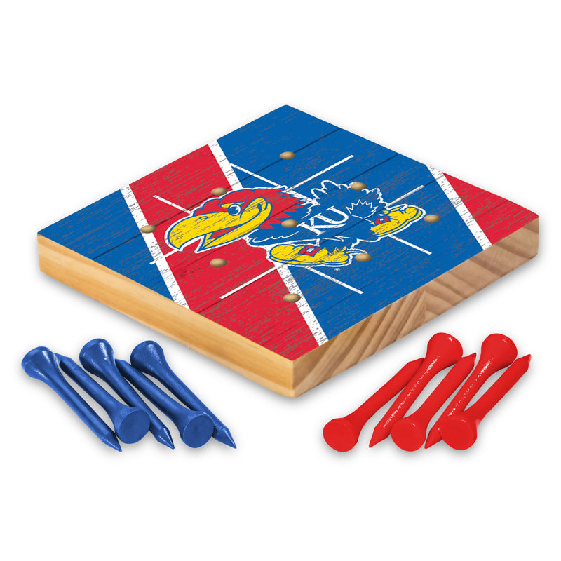 Kansas University Peg Tic Tac Toe Game