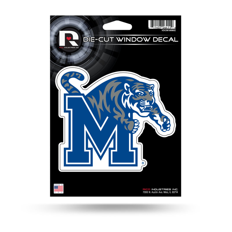 NCAA Memphis Tigers 5" x 7" Vinyl Die-Cut Decal - Car/Truck/Home Accessory By Rico Industries