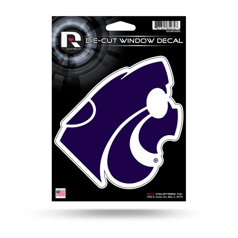 NCAA Kansas State Wildcats 5" x 7" Vinyl Die-Cut Decal - Car/Truck/Home Accessory By Rico Industries