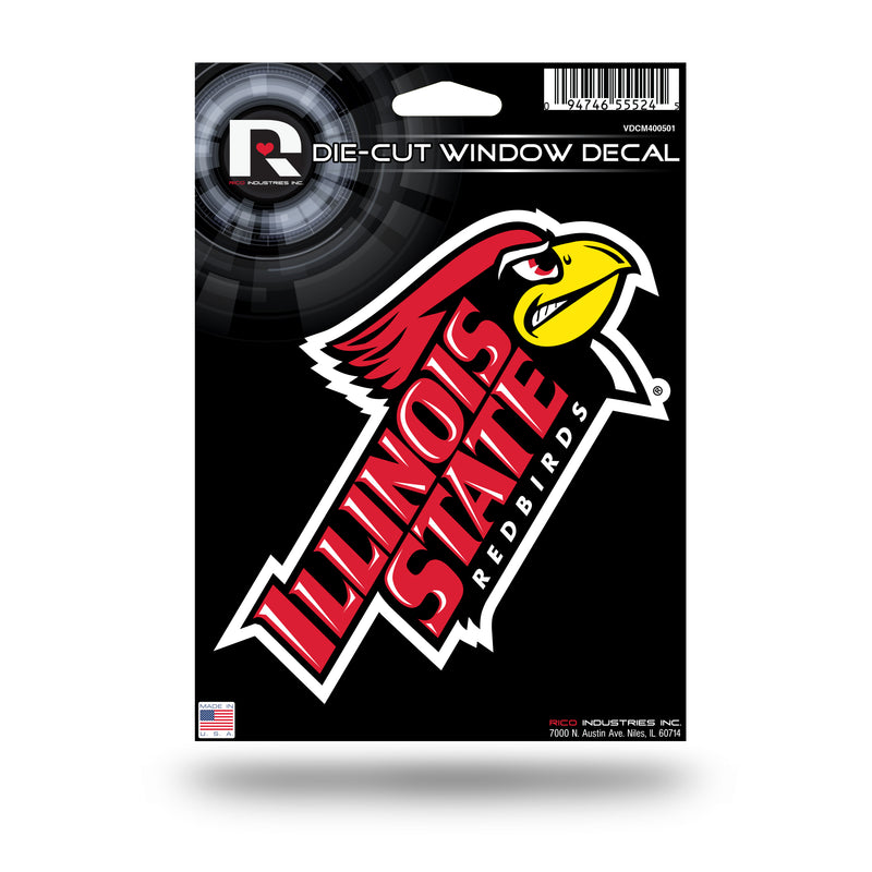 NCAA Illinois State Redbirds 5" x 7" Vinyl Die-Cut Decal - Car/Truck/Home Accessory By Rico Industries