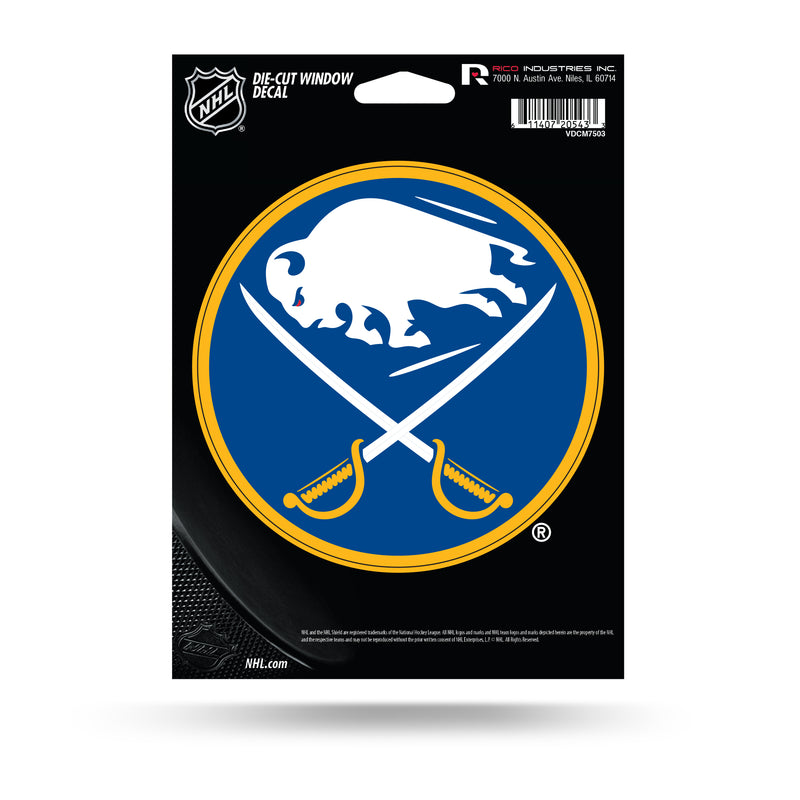 NHL Buffalo Sabres 5" x 7" Vinyl Die-Cut Decal - Car/Truck/Home Accessory By Rico Industries