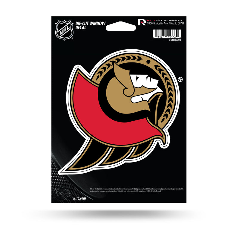 NHL Ottawa Senators 5" x 7" Vinyl Die-Cut Decal - Car/Truck/Home Accessory By Rico Industries